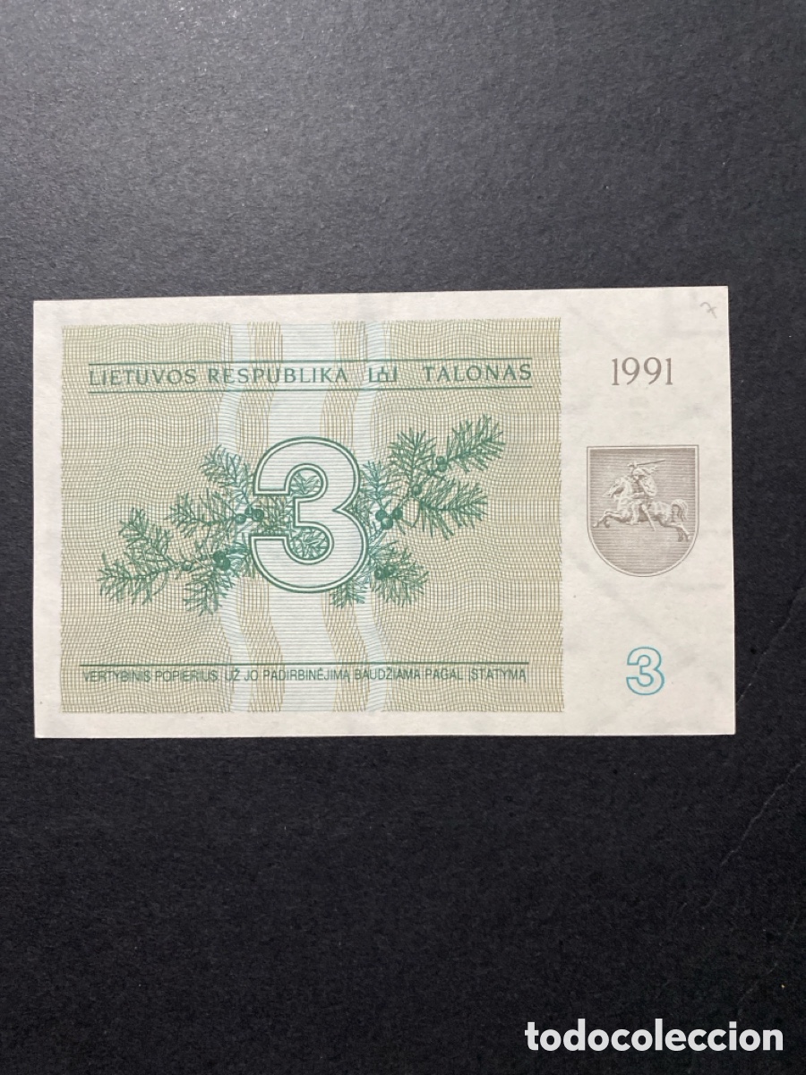 Billetes extranjeros: Billete de Lituania 3 - Foto 1