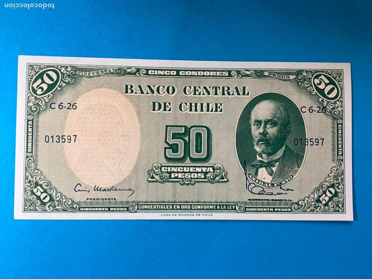 Billetes extranjeros: Chile - Billete 50 pesos - sin circular - Foto 1