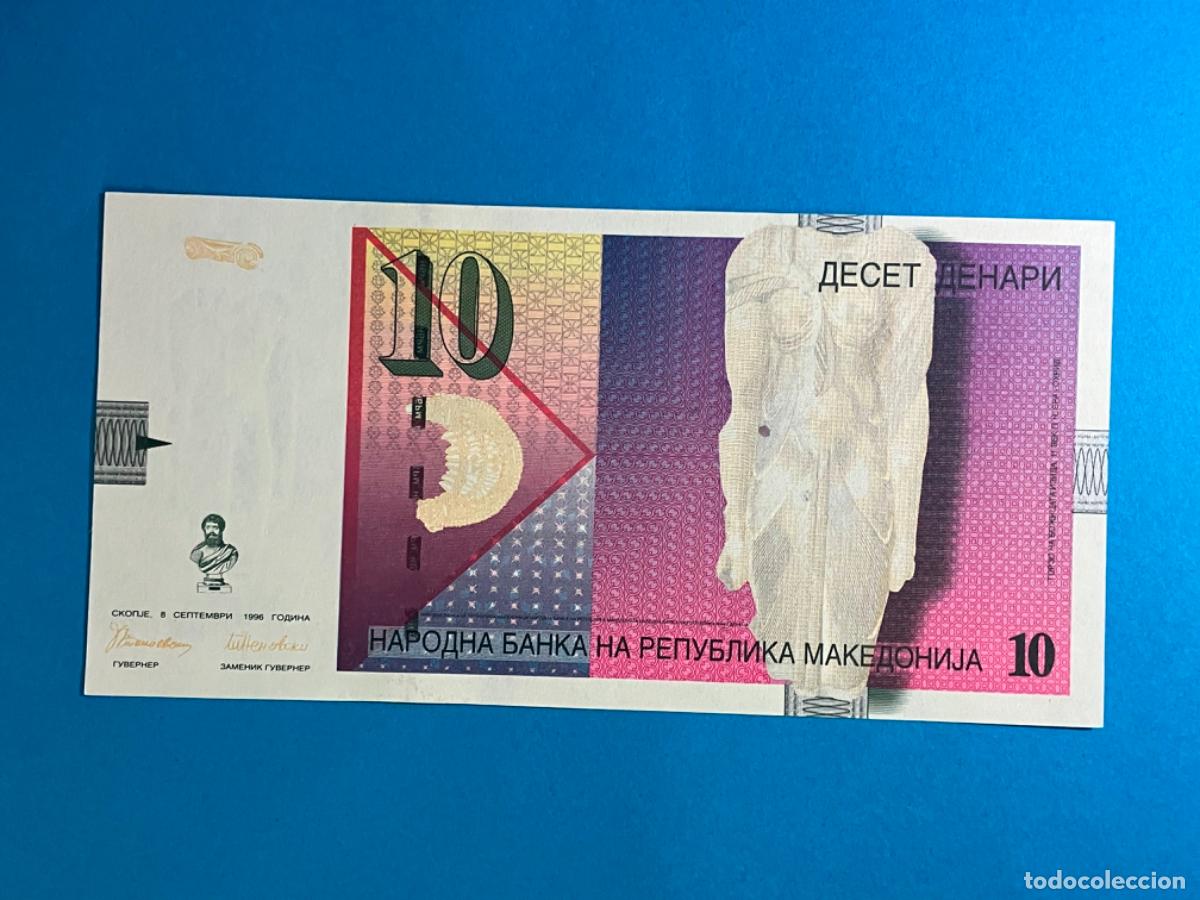 Billetes extranjeros: Macedonia - Billete 10 denari - sin circular - Foto 1