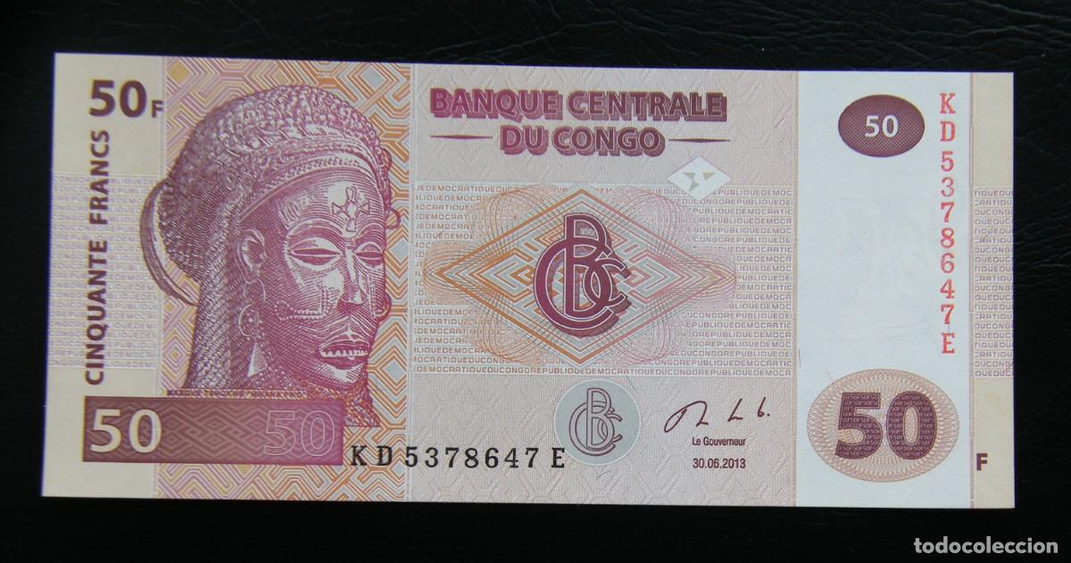 Billetes extranjeros: CONGO BILLETE DE 50 FRANCOS 2013 NUEVO - Foto 1