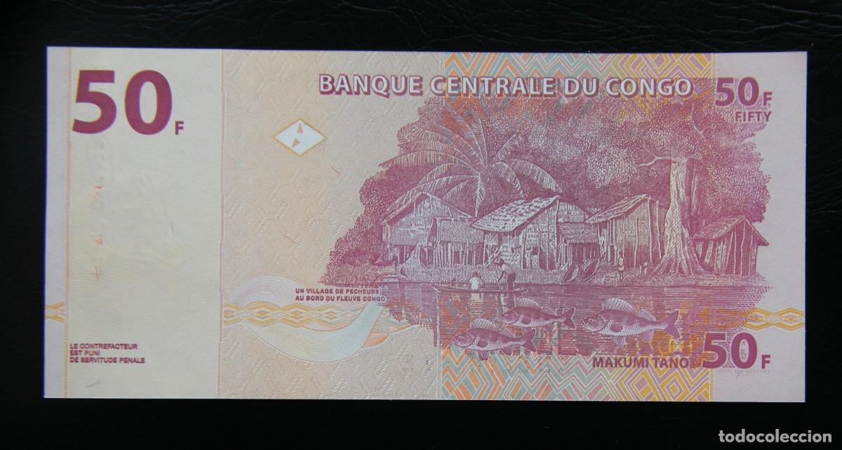 Billetes extranjeros: CONGO BILLETE DE 50 FRANCOS 2013 NUEVO - Foto 2