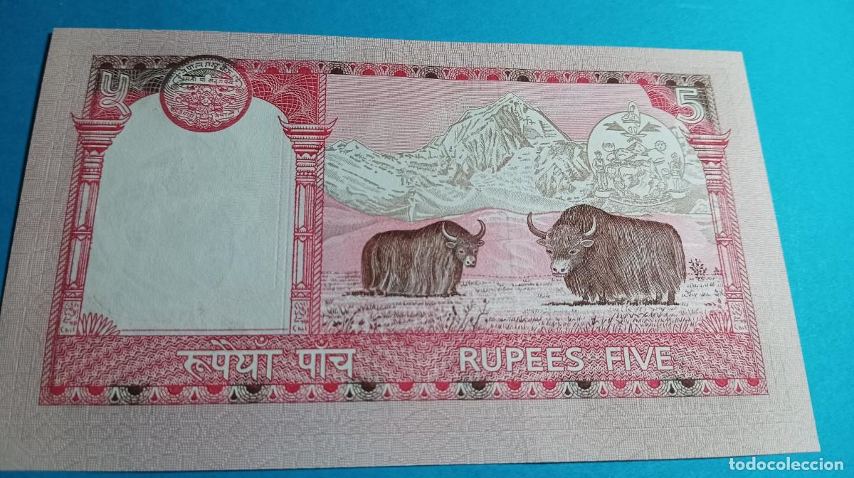 Billetes extranjeros: NEPAL - 5 RUPIAS - P53 - Foto 2