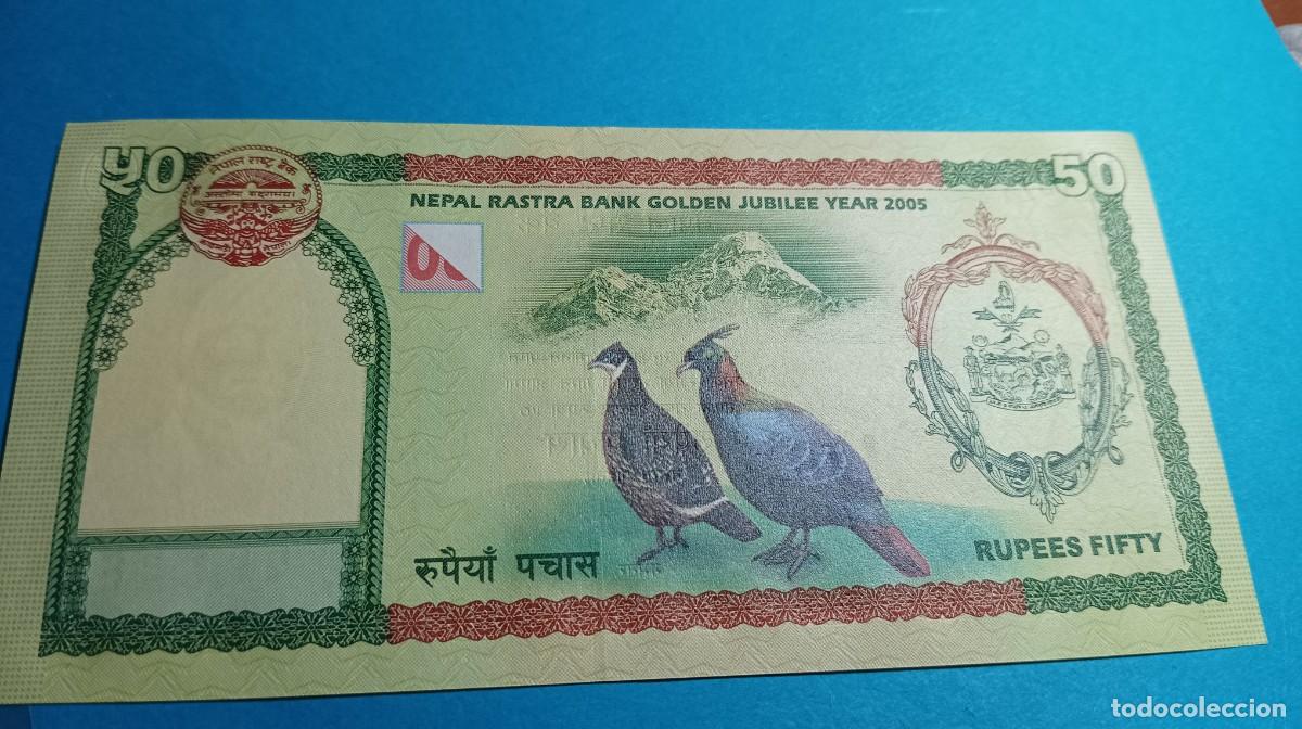 Billetes extranjeros: NEPAL - 50 RUPIAS 2005 P52 - Foto 2