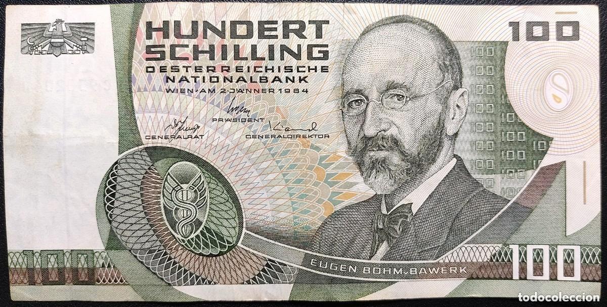 Billetes extranjeros: AUSTRIA 100 Chelines 1984 Pick.150 (MBC+) - Foto 1
