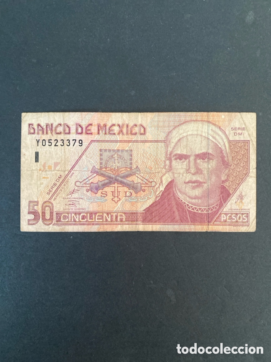 Billetes extranjeros: Billete de Mexico 50 pesos - Foto 1