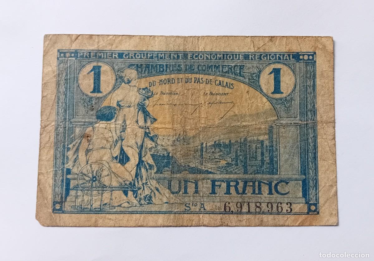 Internationale Banknoten: 1 FRANCO 1918 CHAMBRE DE COMMERCE DU NORD ET DU PAS DE CALAIS