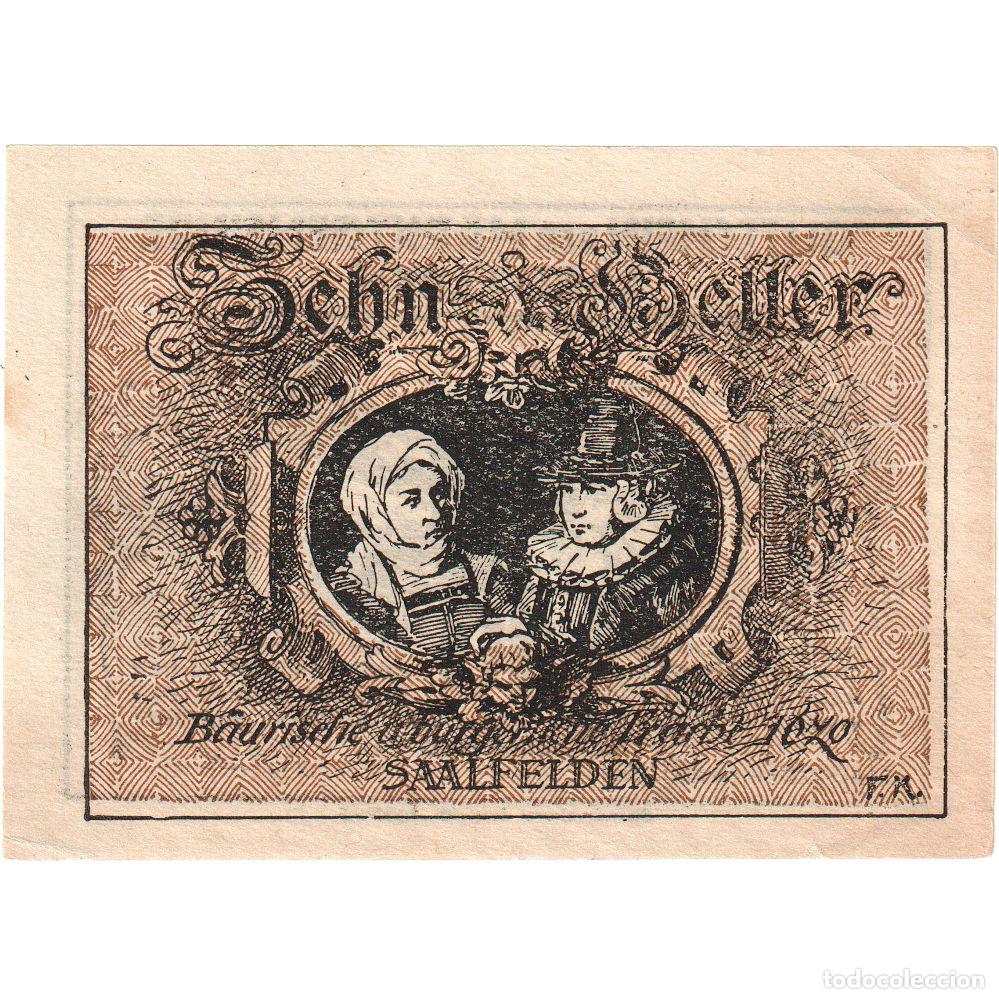 Billetes extranjeros: [#289886] Austria, Saalfelden, 10 Heller, EBC - Foto 2