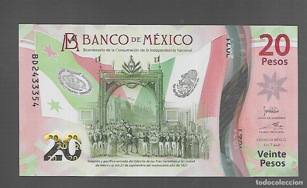 Billetes extranjeros: billetes DE MEXICO PLANCHA EL QUE VES - Foto 1