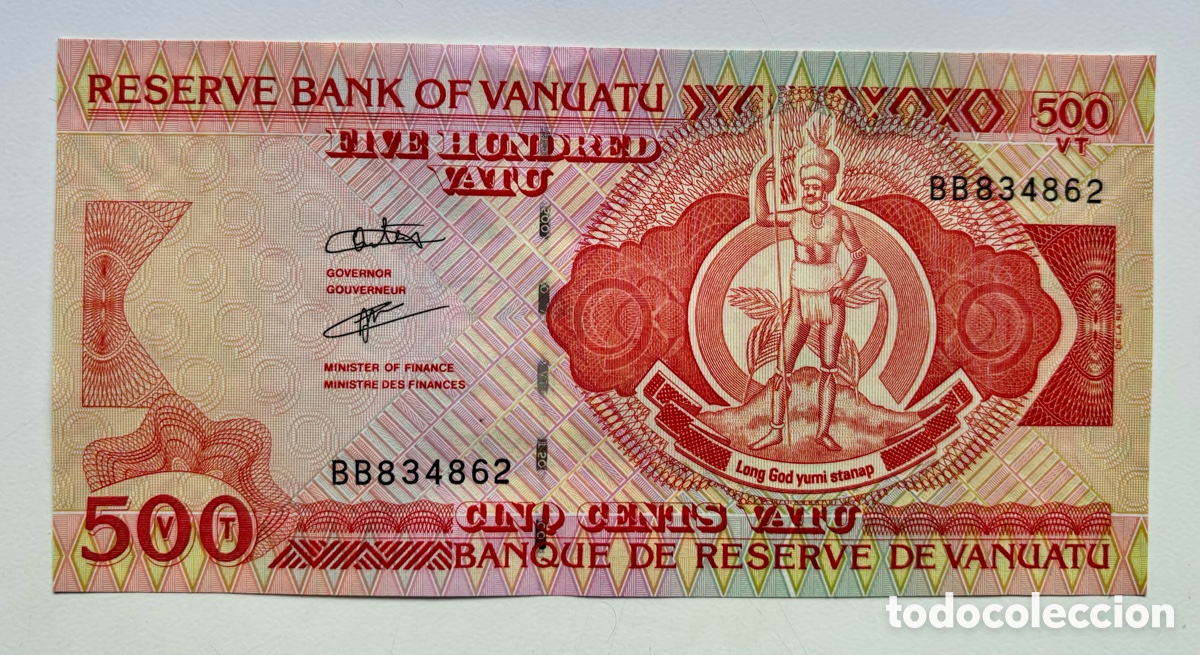Billetes extranjeros: Billete VANUATU 500 Vatu (2006) SC - Foto 1