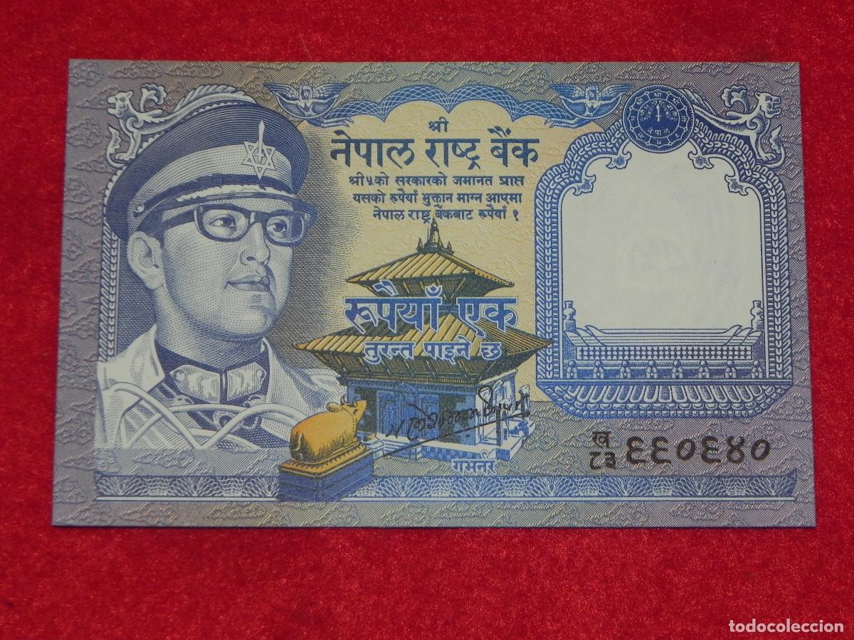 Billetes extranjeros: Billete Nepal - 1 Rupia - 1975 - Sin Circular - Foto 1