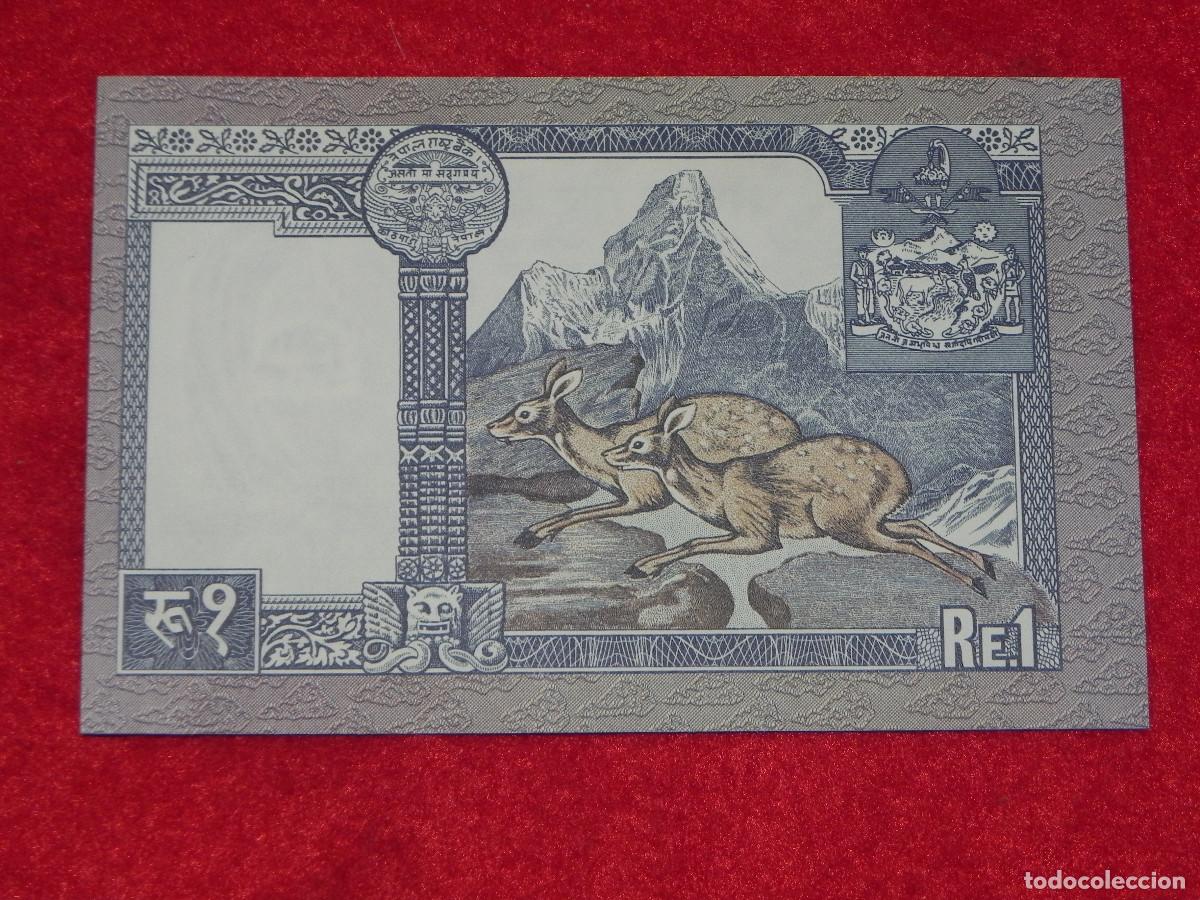 Billetes extranjeros: Billete Nepal - 1 Rupia - 1975 - Sin Circular - Foto 2