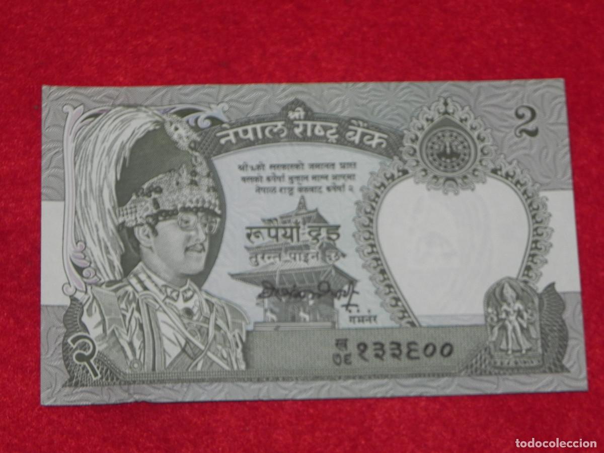 Billetes extranjeros: BILLETE DE NEPAL - 2 RUPIAS - 1990 - SIN CIRCULAR - Foto 1