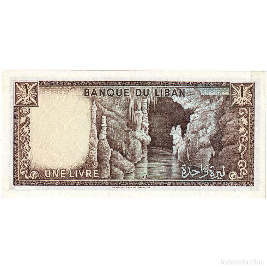 Billetes extranjeros: [#335100] L&iacute;bano, 1 Livre, SC - Foto 2