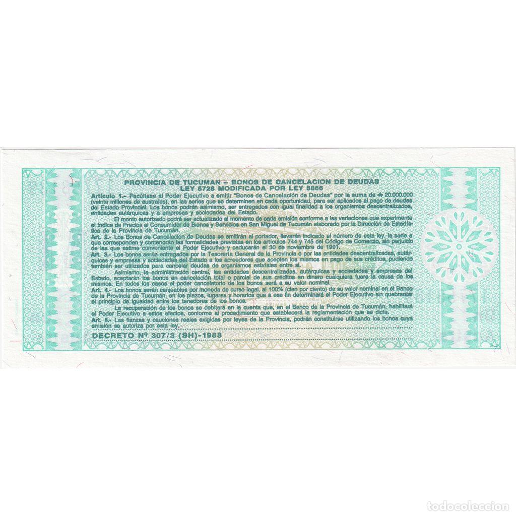 Billetes extranjeros: [#335133] Argentina, 1 Austral, UNC - Foto 2