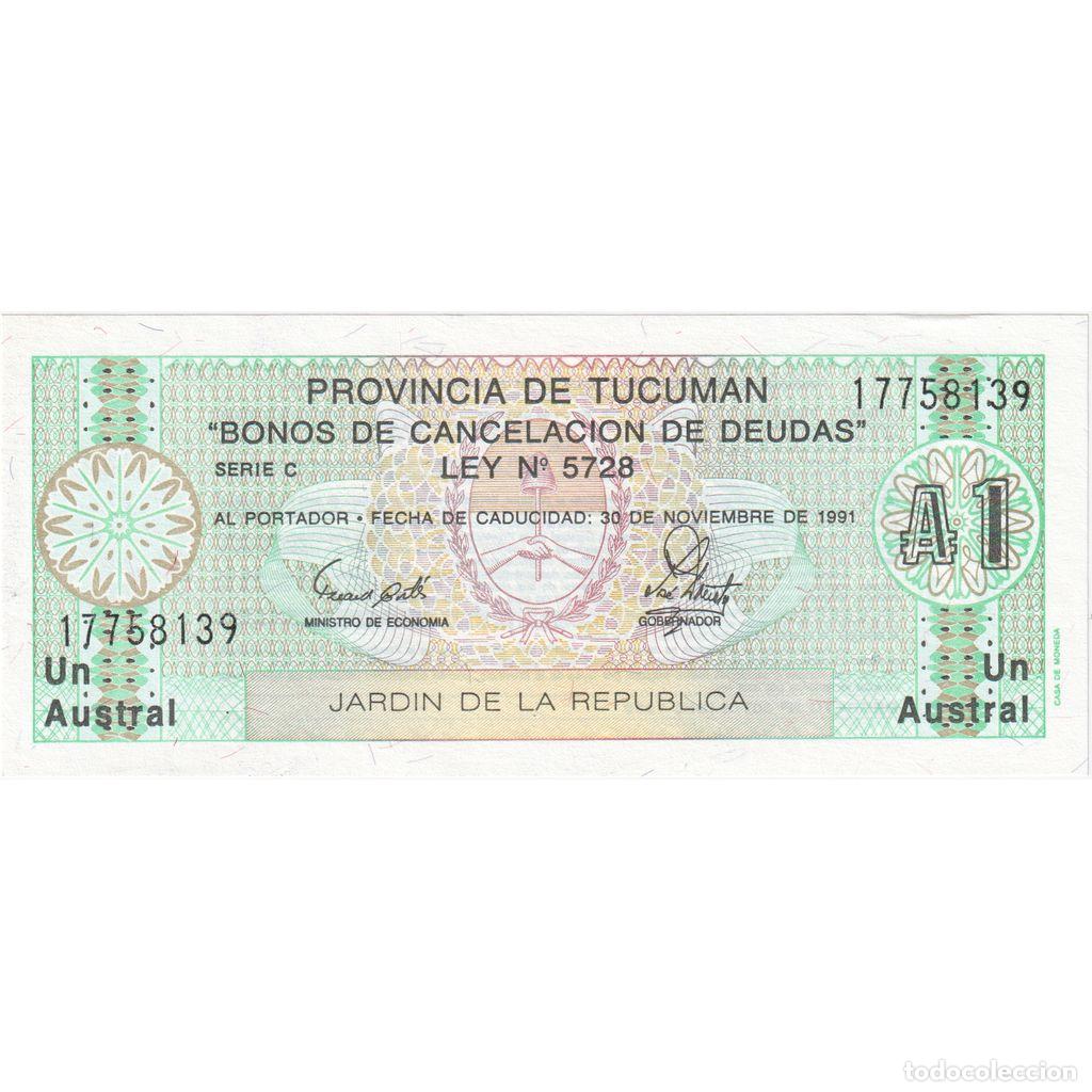 Billetes extranjeros: [#335133] Argentina, 1 Austral, UNC - Foto 1