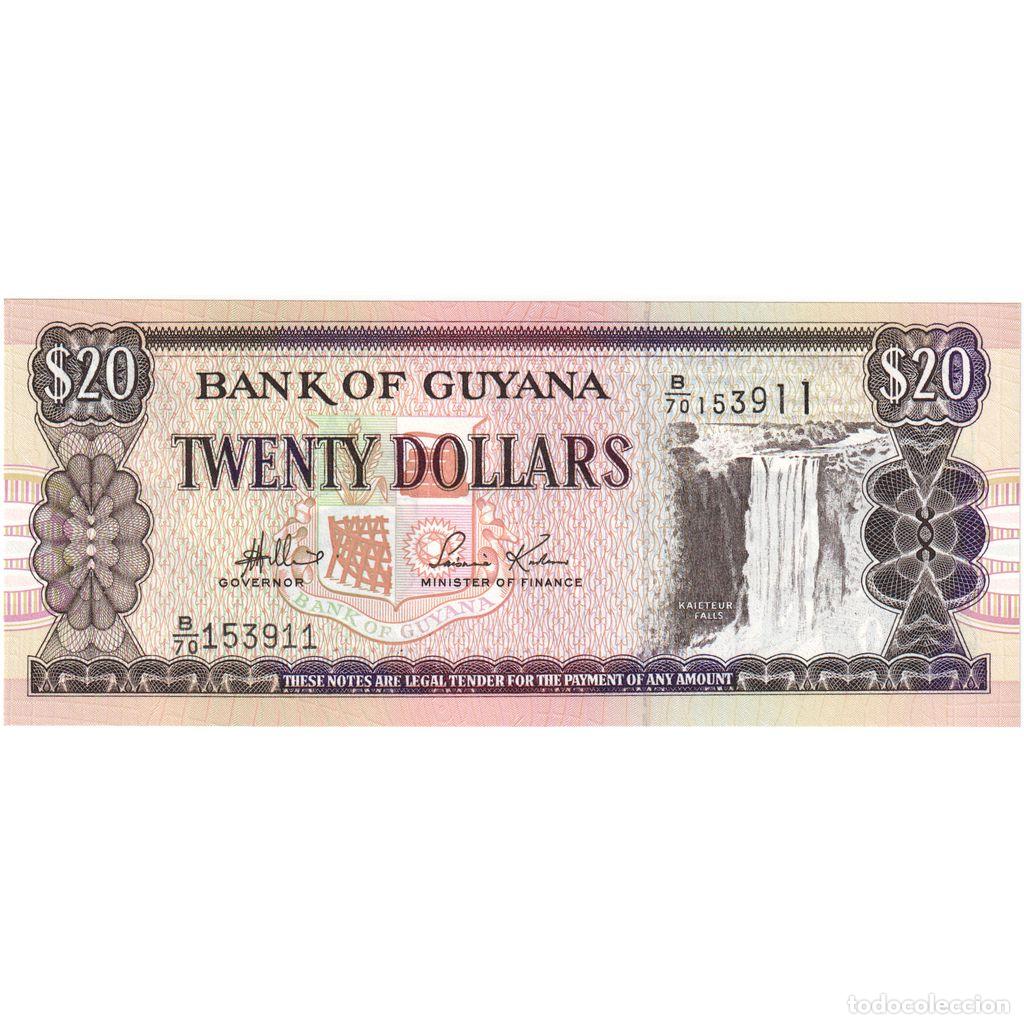 Billetes extranjeros: [#335160] Guyana, 20 Dollars, UNC - Foto 1