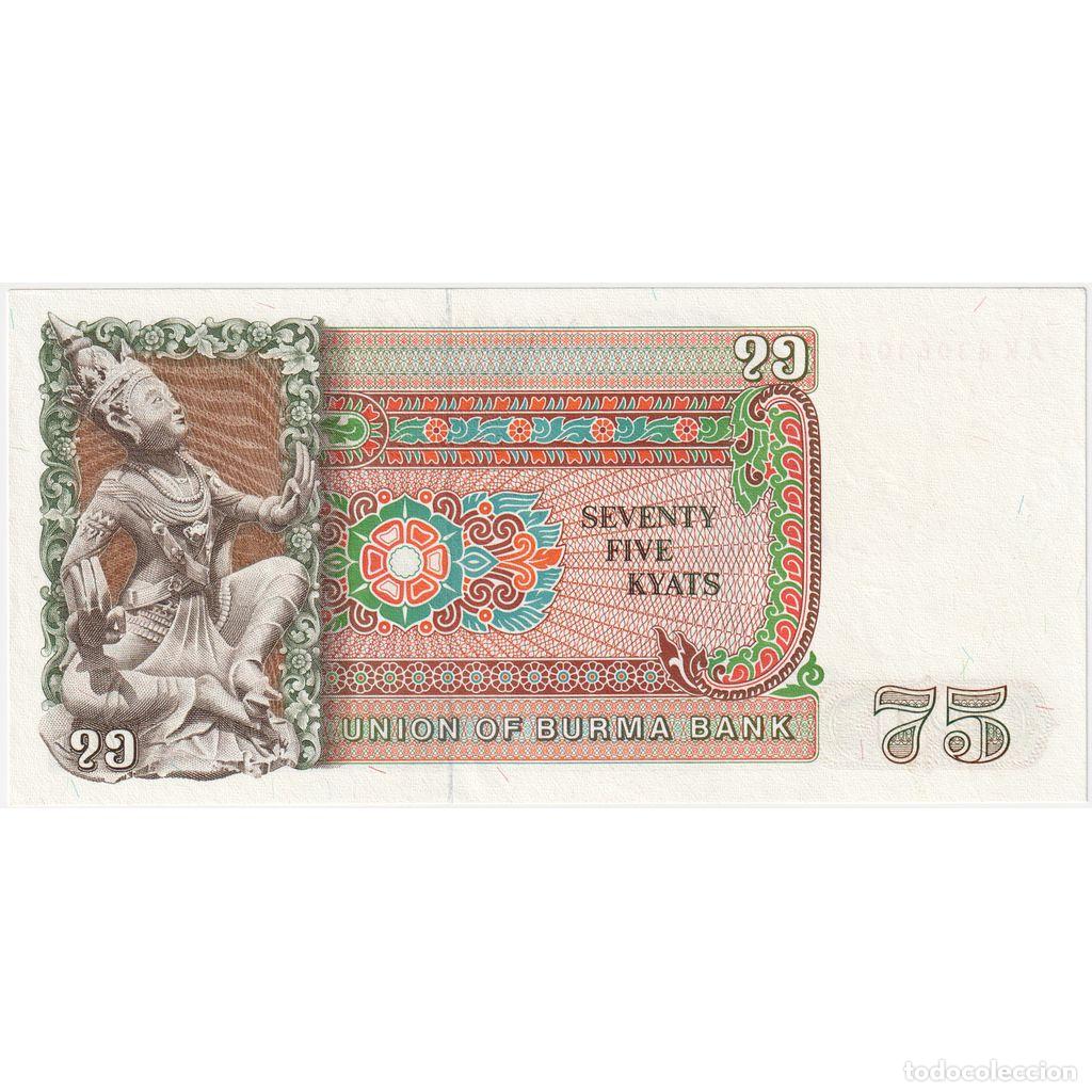Billetes extranjeros: [#335180] Birmania, 75 Kyats, UNC - Foto 2