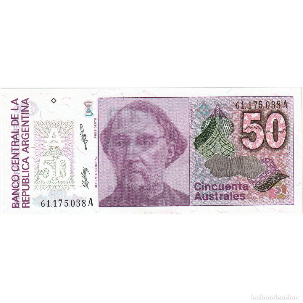 Billetes extranjeros: [#335233] Argentina, 50 Australes, UNC - Foto 1