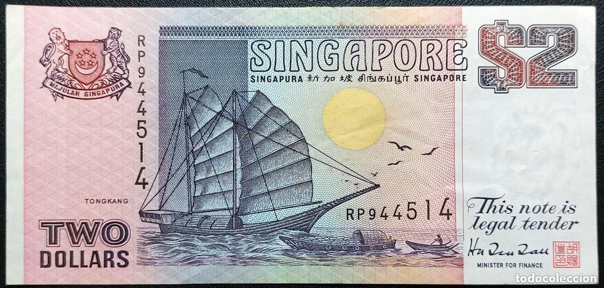 Billetes extranjeros: SINGAPUR 2 D&oacute;lares 1997 Pick.34 (MBC) - Foto 1