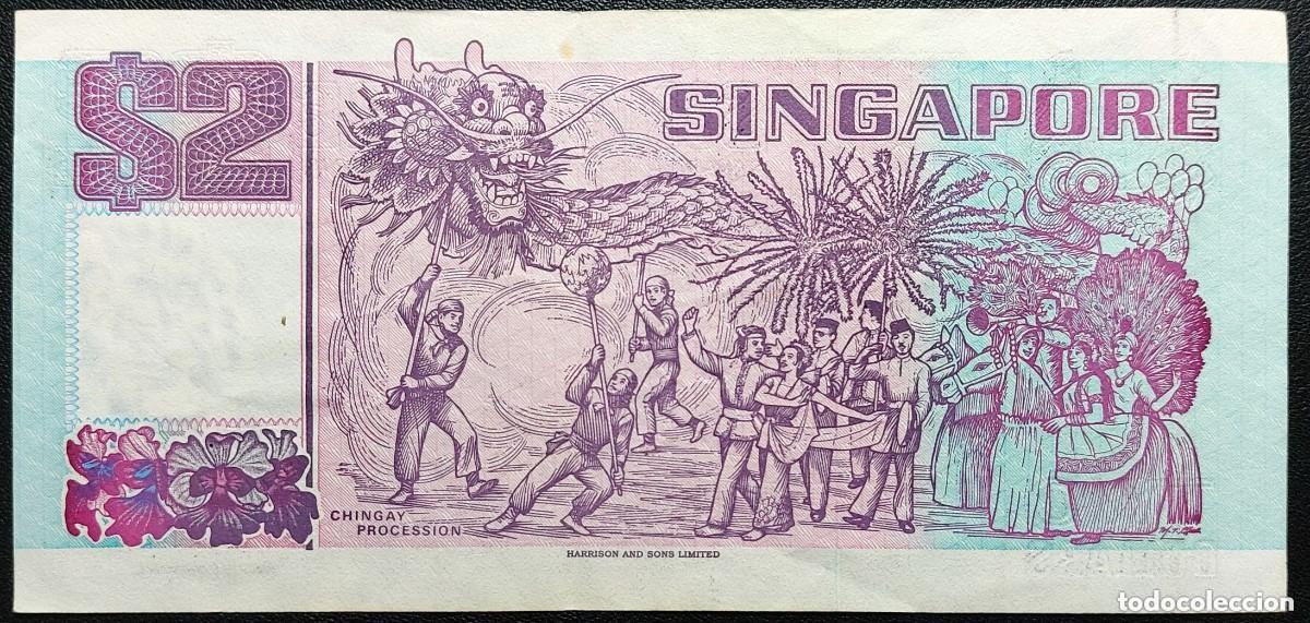 Billetes extranjeros: SINGAPUR 2 D&oacute;lares 1997 Pick.34 (MBC) - Foto 2