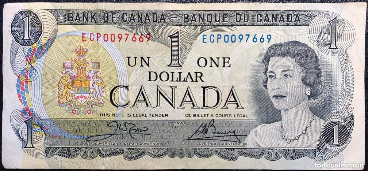 Billetes extranjeros: CANADA Billete de 1 D&oacute;lar 1973 Pick.085c (MBC+) - Foto 1