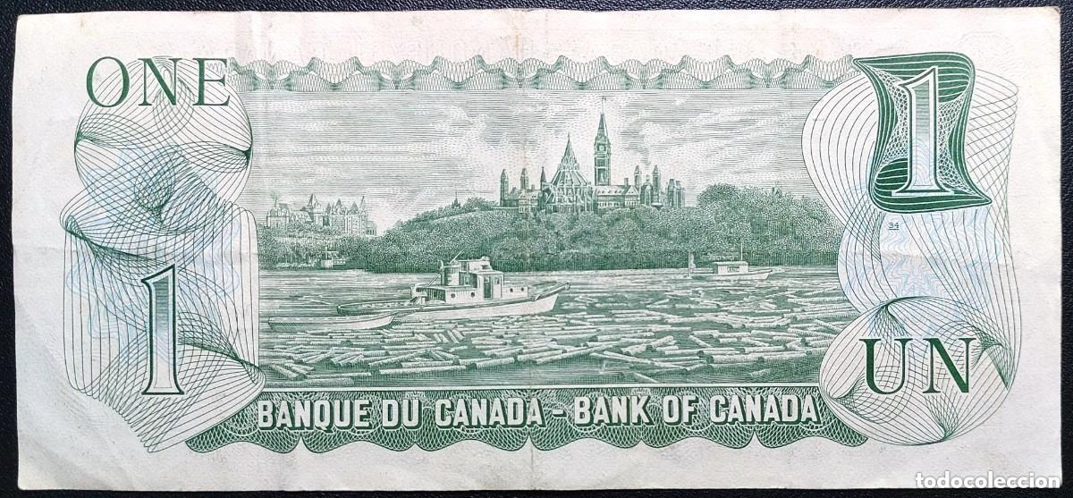 Billetes extranjeros: CANADA Billete de 1 D&oacute;lar 1973 Pick.085c (MBC+) - Foto 2
