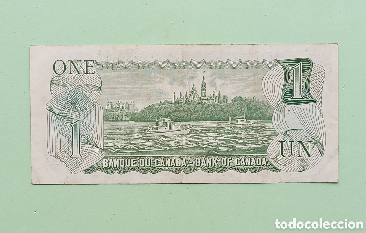 Billetes extranjeros: 1 Dollar 1973. Canad&aacute; - Foto 2