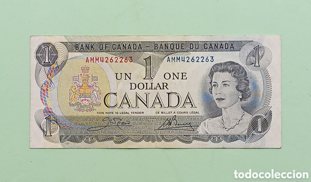 Billetes extranjeros: 1 Dollar 1973. Canad&aacute; - Foto 1