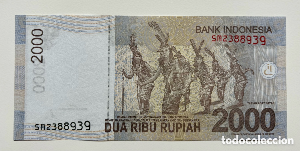 Billetes extranjeros: Billete INDONESIA 2000 Rupias 2014 SC Rupiah - Foto 2