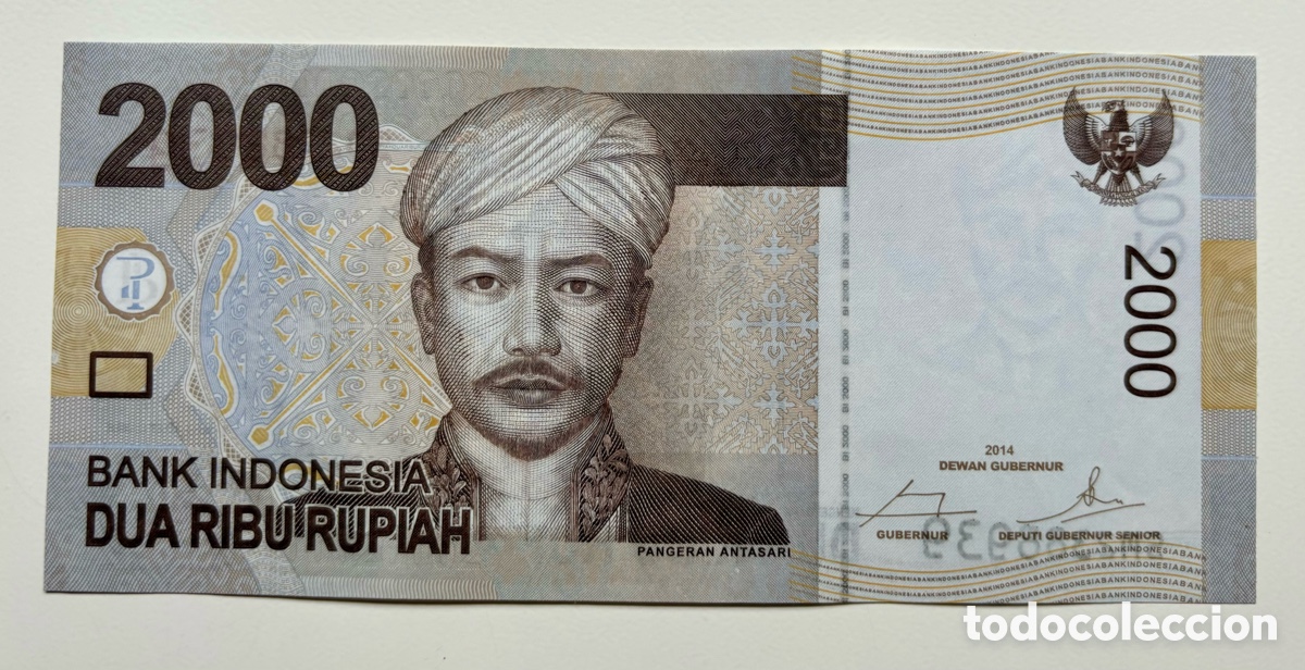 Billetes extranjeros: Billete INDONESIA 2000 Rupias 2014 SC Rupiah - Foto 1