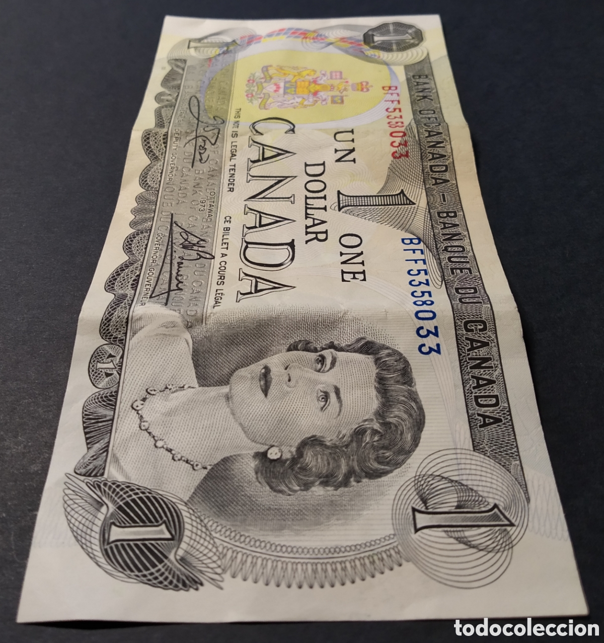 Billetes extranjeros: BILLETE - CANADA 1 DOLLAR 1973 - Foto 3