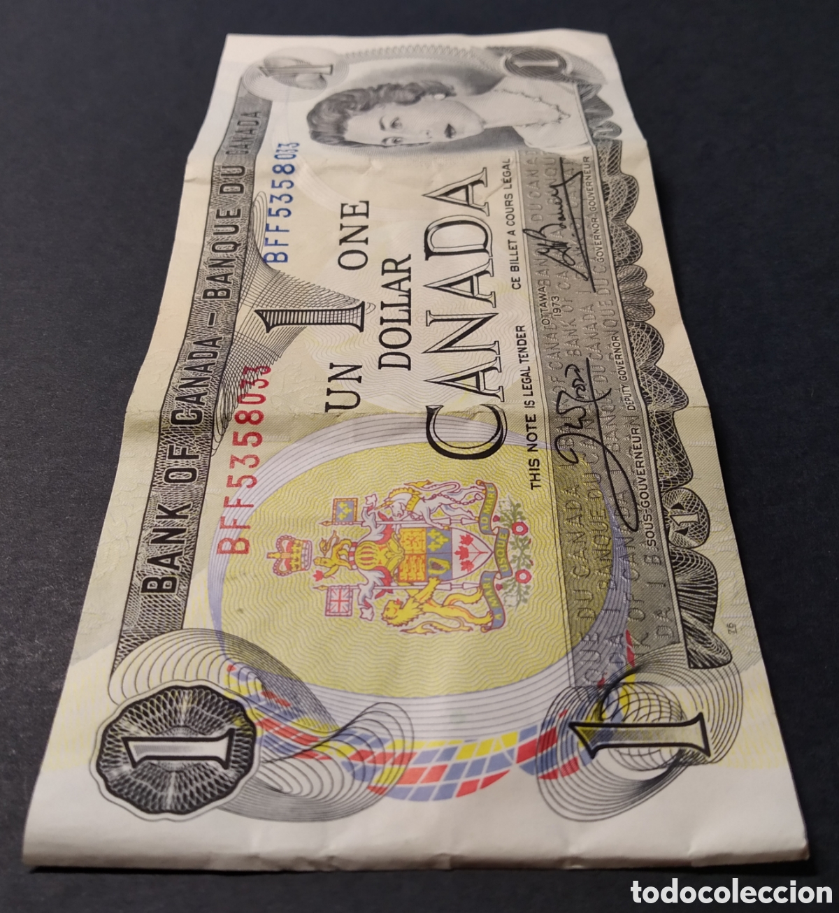 Billetes extranjeros: BILLETE - CANADA 1 DOLLAR 1973 - Foto 4