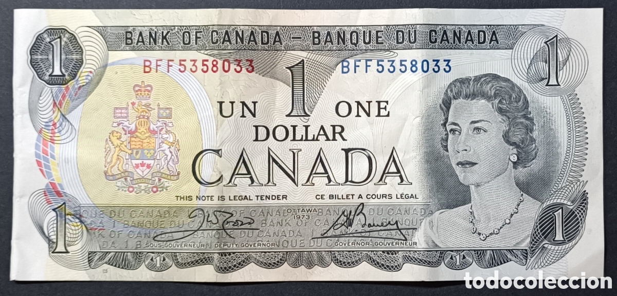 Billetes extranjeros: BILLETE - CANADA 1 DOLLAR 1973 - Foto 1