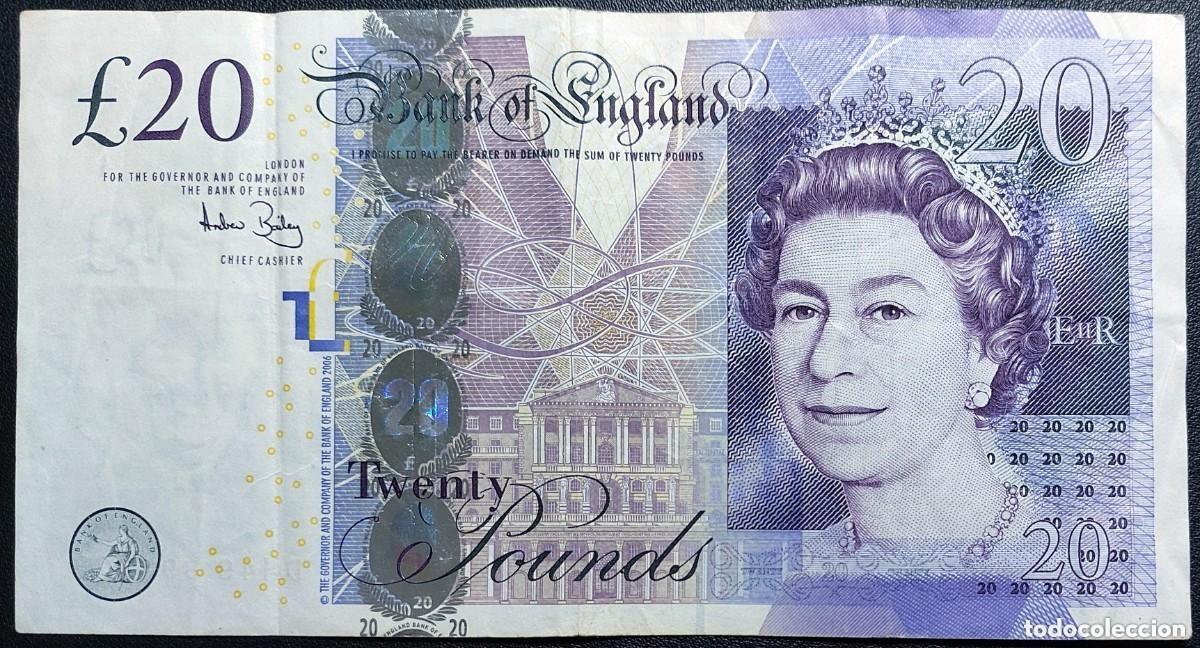 Billetes extranjeros: INGLATERRA 20 Libras 2006 Pick.392a (MBC) - Foto 1