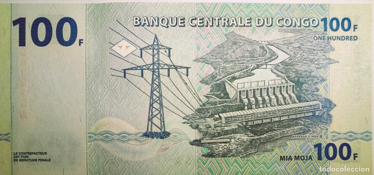 Billetes extranjeros: BILLETE DEL CONGO 100 FRANCOS, 2007, SIN CIRCULAR - Foto 2