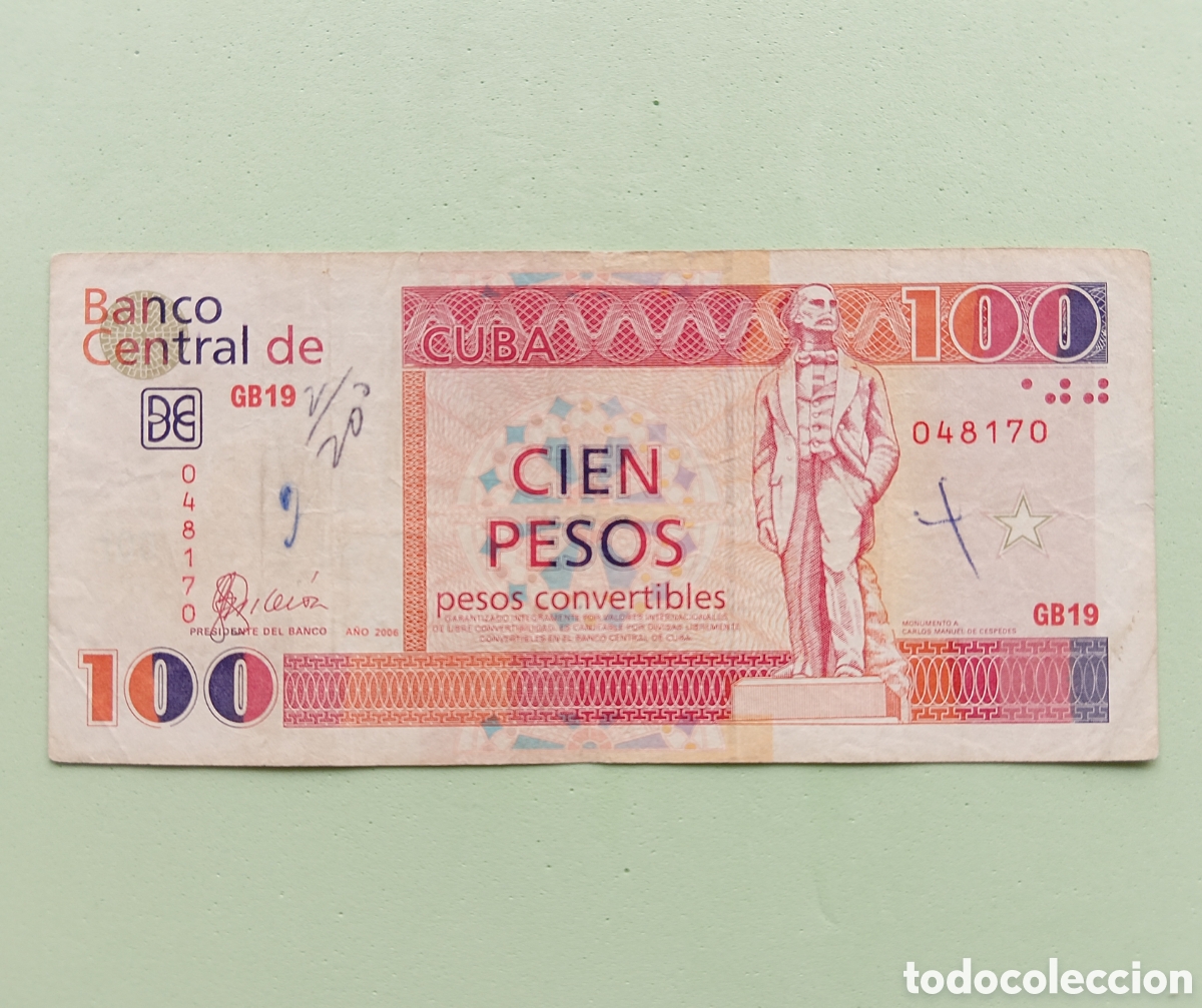 Billetes extranjeros: 100 CUC (Pesos Convertibles) 2006 - Foto 1