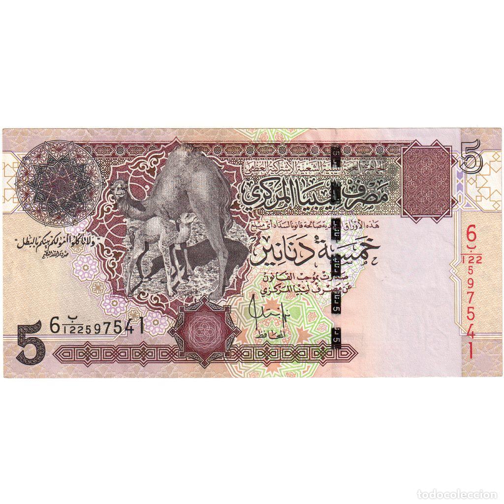 Billetes extranjeros: [#335392] Libia, 5 Dinars, EBC - Foto 1