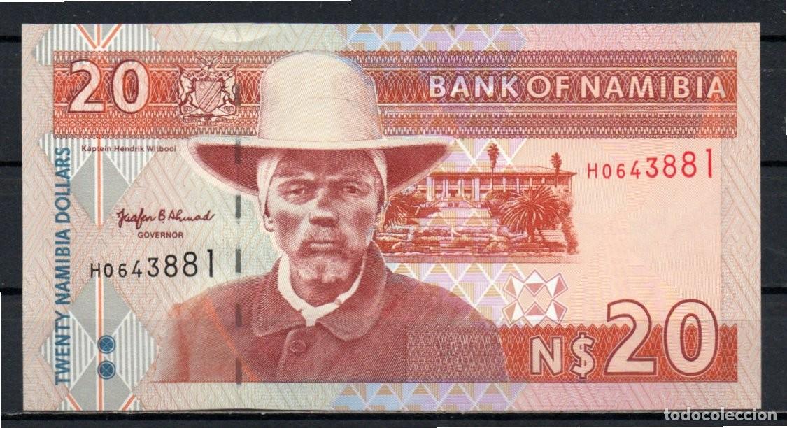 Billetes extranjeros: NAMIBIA 1996, 20 DOLLARS, P-5a, SC-UNC, 2 ESCANER - Foto 1