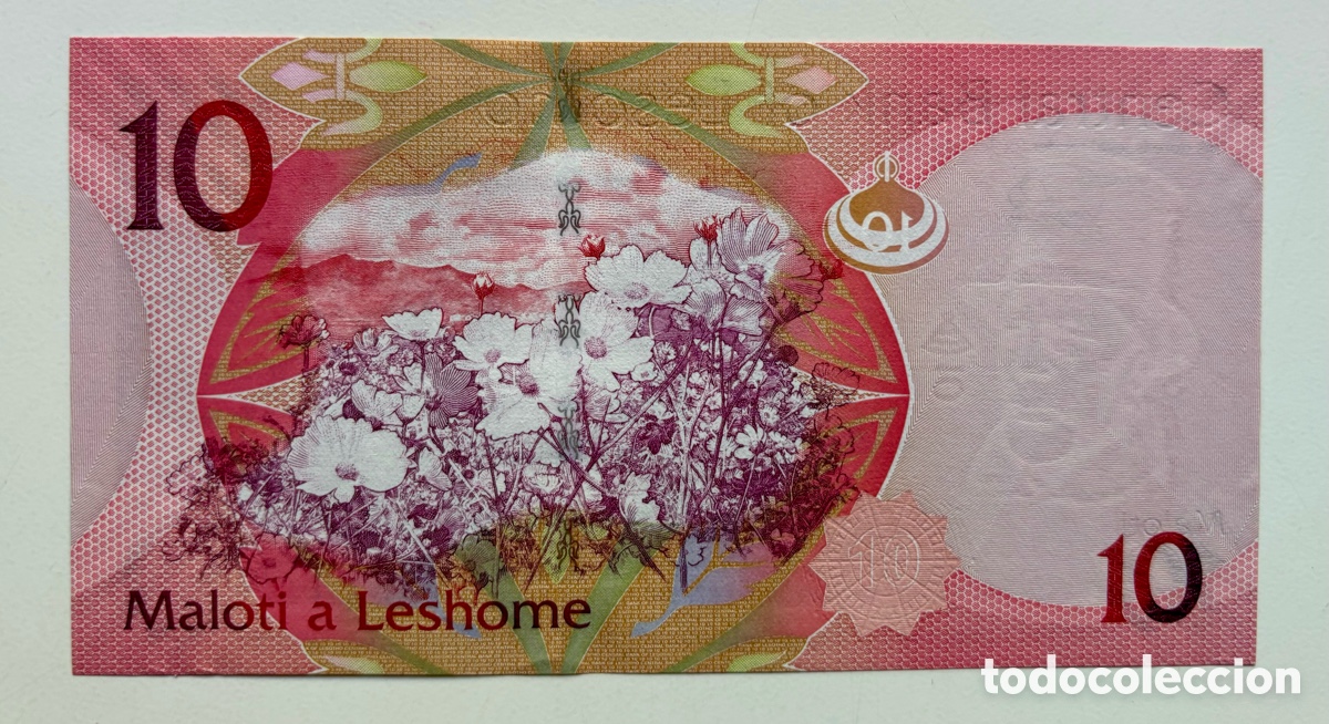Billetes extranjeros: Billete LESOTHO 10 Malotti 2013 SC - Foto 2