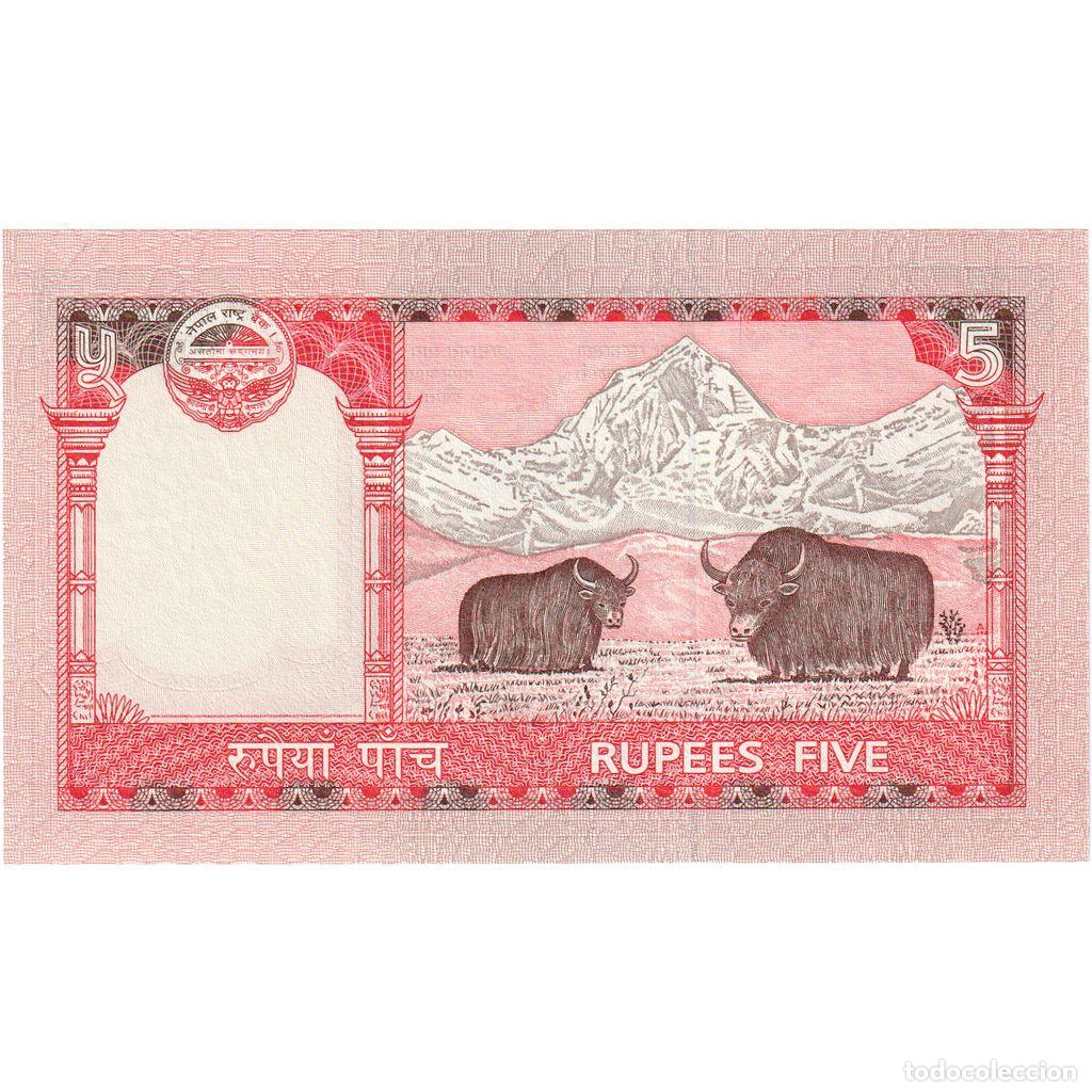 Billetes extranjeros: [#335519] Nepal, 5 Rupees, UNC - Foto 2