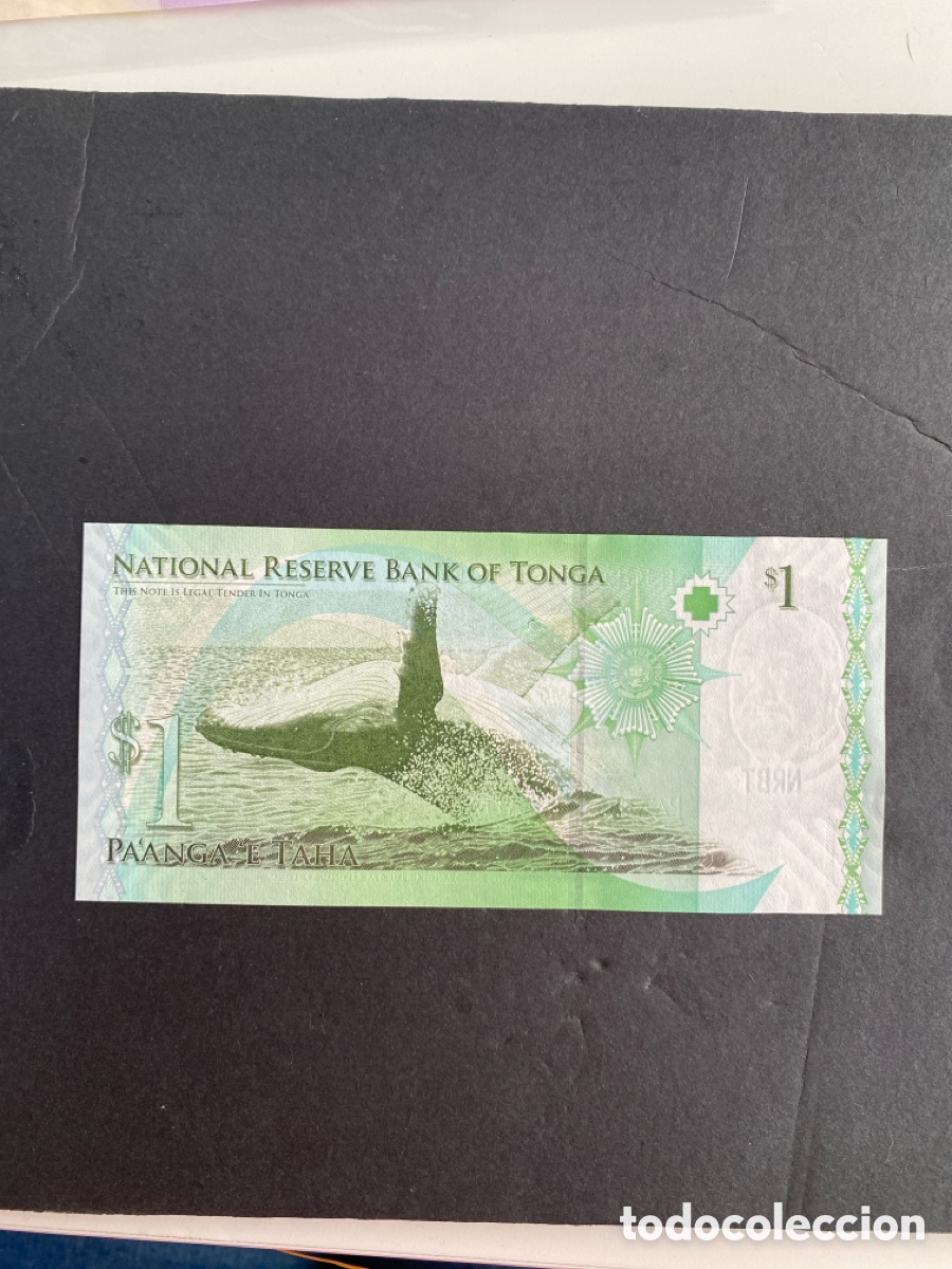 Billetes extranjeros: Billete de Tonga 1 taha - Foto 2