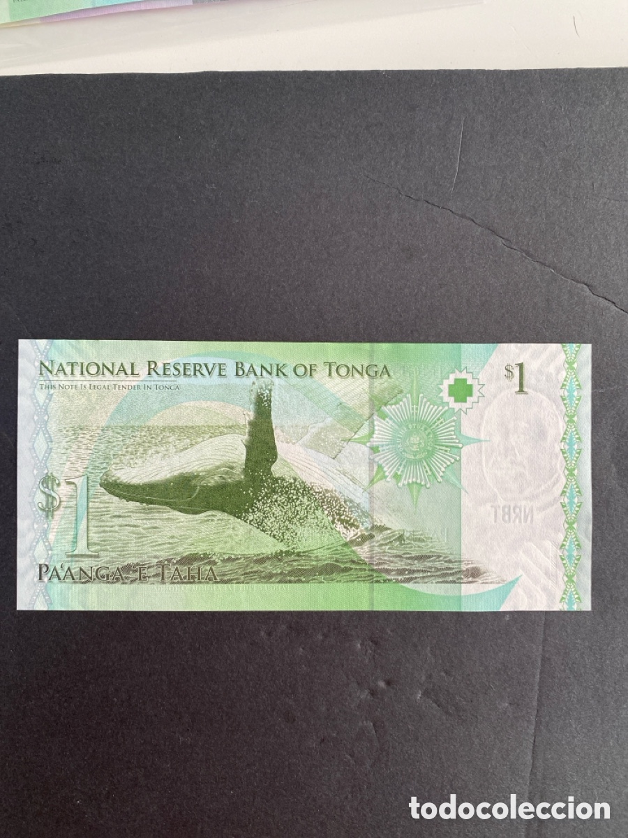 Billetes extranjeros: Billete de Tonga 1 taha - Foto 2