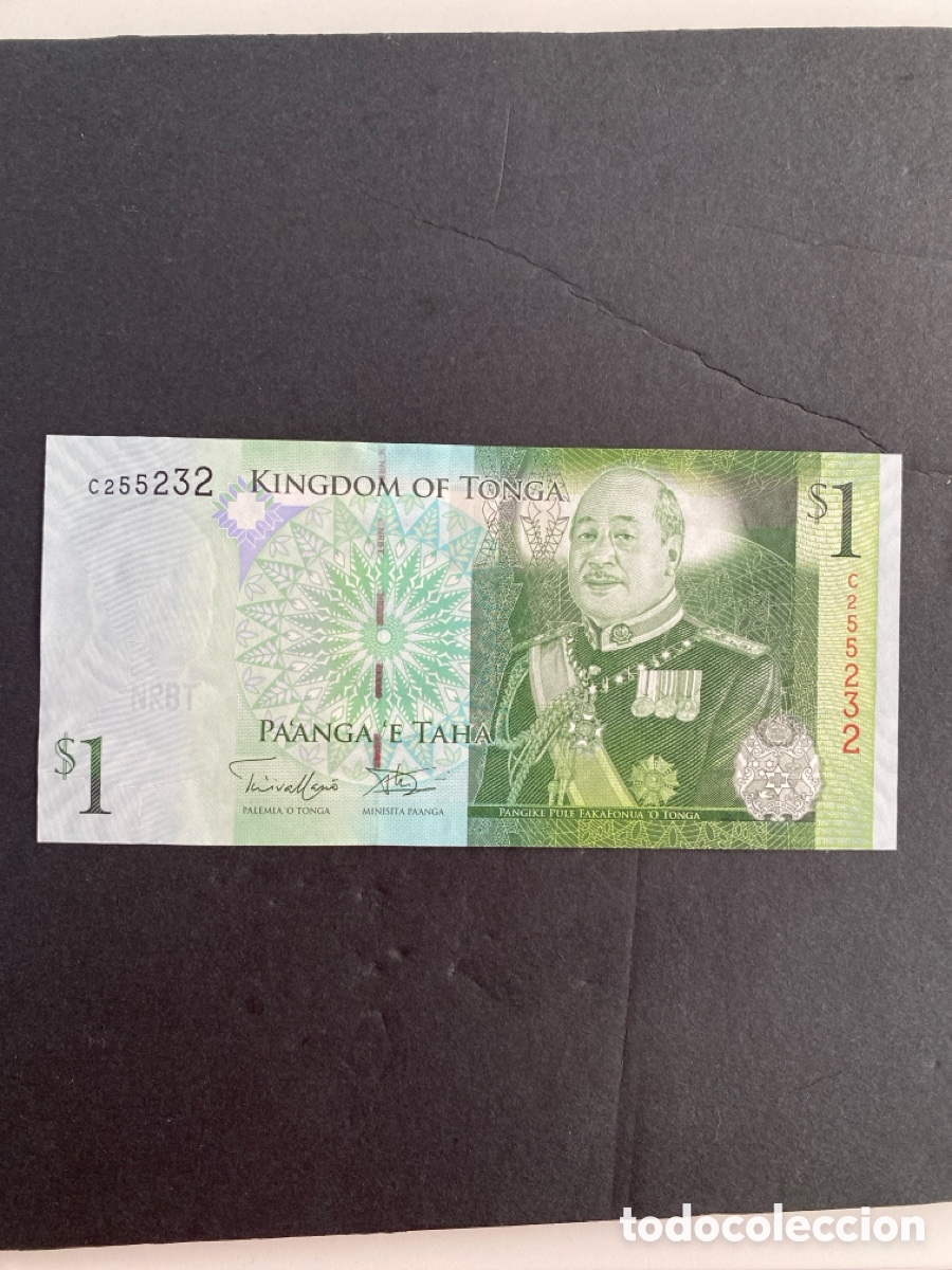 Billetes extranjeros: Billete de Tonga 1 taha - Foto 1