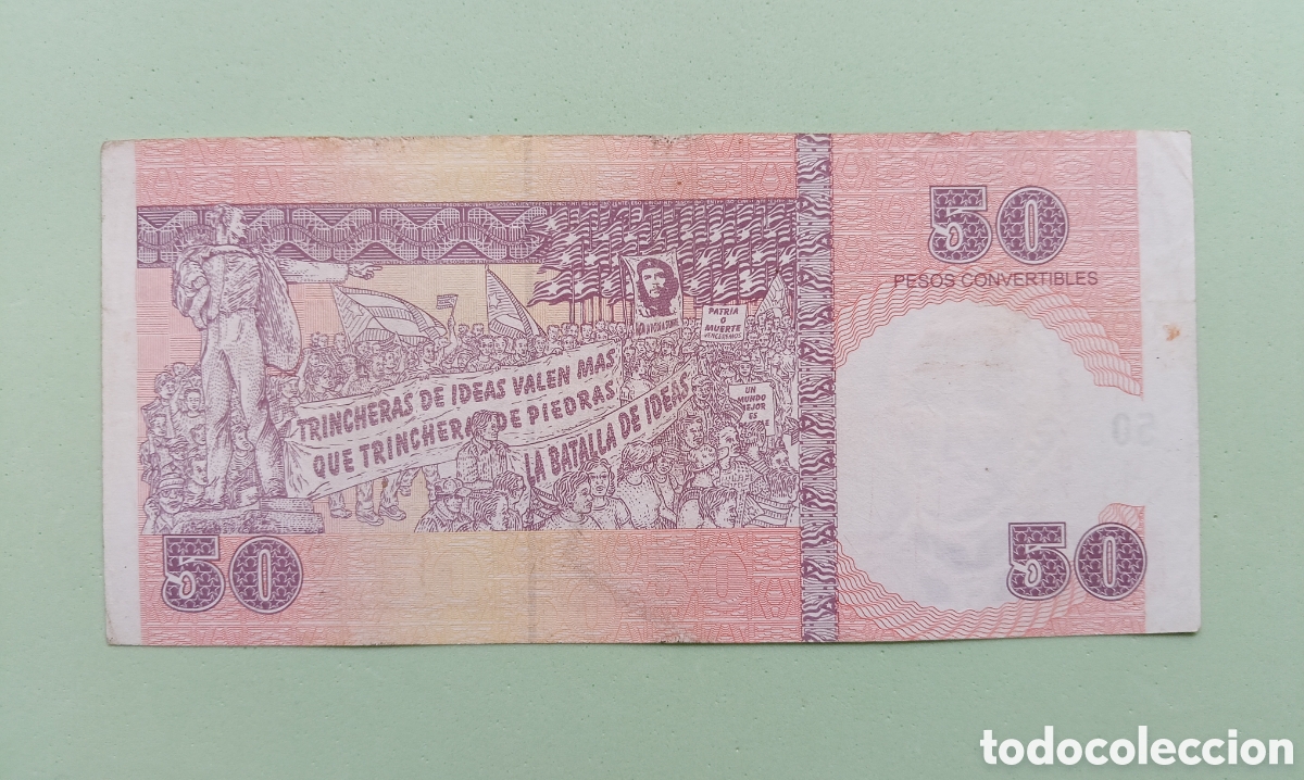 Billetes extranjeros: 50 CUC (Pesos Convertibles) 2011 - Foto 2