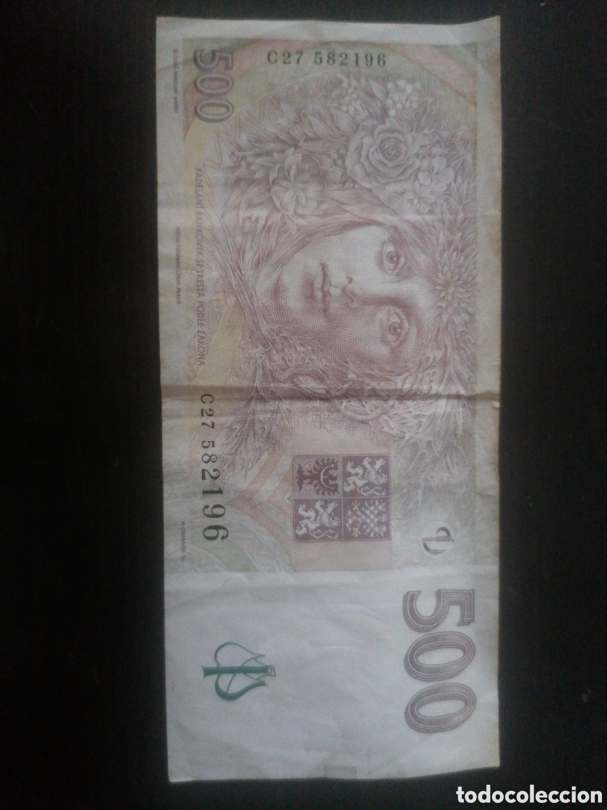 Billetes extranjeros: Billete de la Rep&uacute;blica Checa - Foto 2