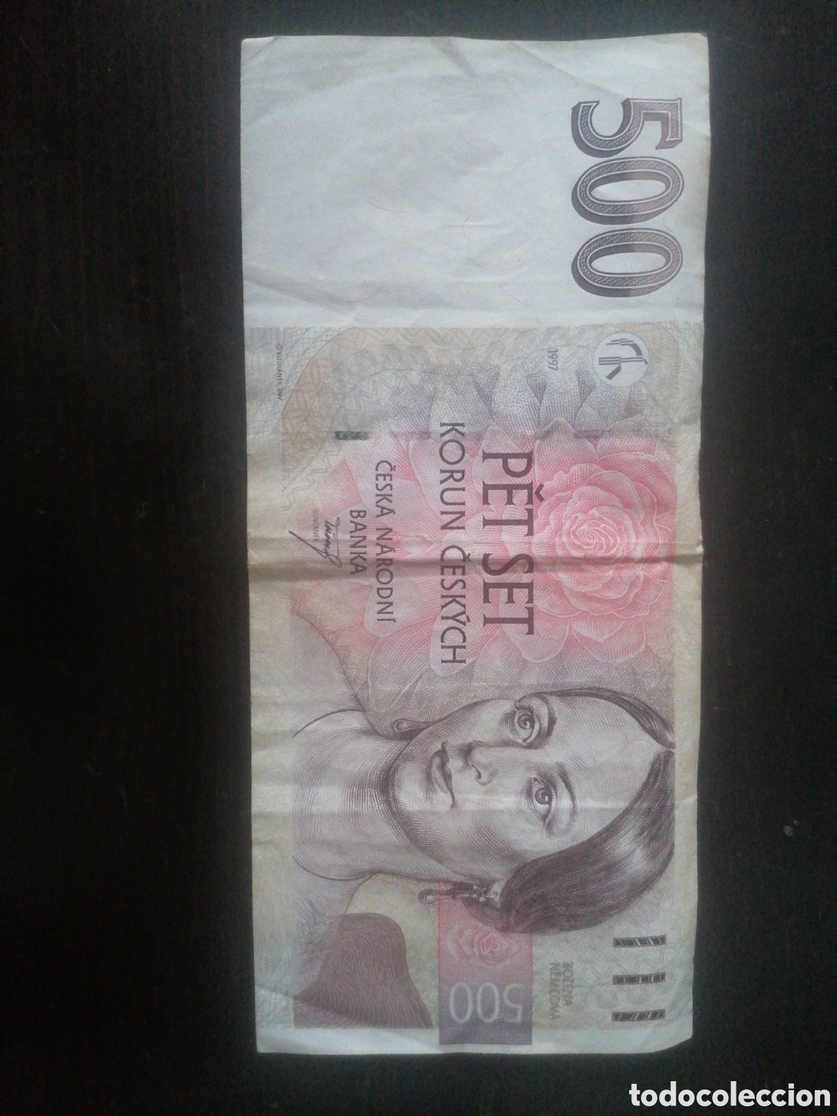 Billetes extranjeros: Billete de la Rep&uacute;blica Checa - Foto 1