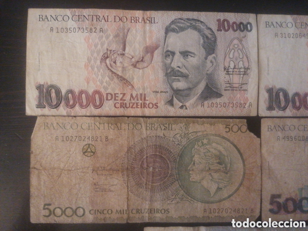 Billetes extranjeros: 5 Billetes de brasil - Foto 2