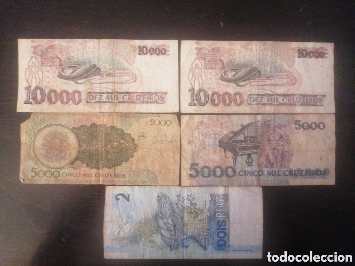 Billetes extranjeros: 5 Billetes de brasil - Foto 5
