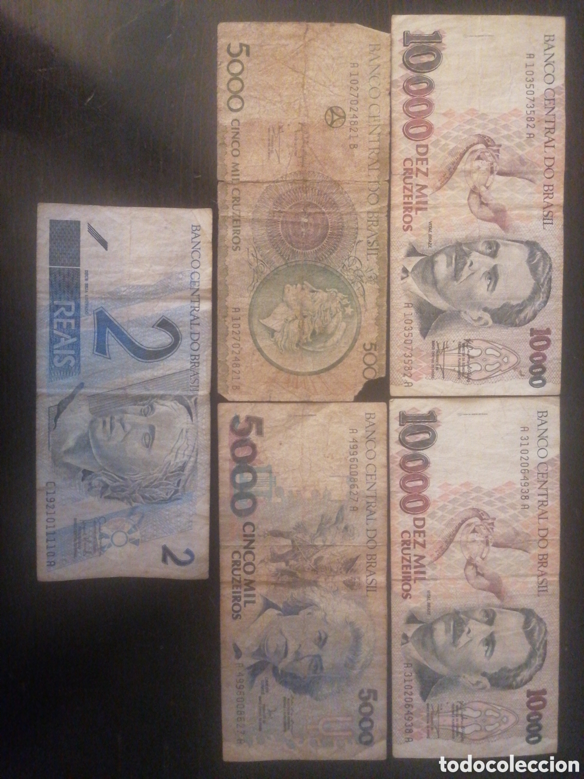 Billetes extranjeros: 5 Billetes de brasil - Foto 1