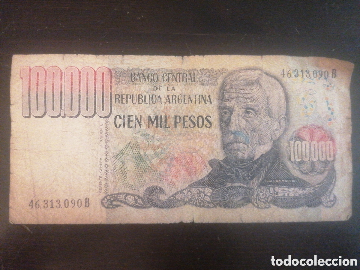 Billetes extranjeros: 2 billetes pesos argentinos - Foto 1